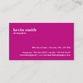 Moderne Monogramm-Visitenkarten Visitenkarte (Rückseite)