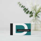 Moderne Monogramm-Visitenkarten Visitenkarte (Stehend Vorderseite)