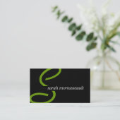 Moderne Monogramm-Visitenkarten Visitenkarte (Stehend Vorderseite)