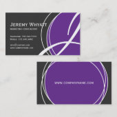 Moderne Monogramm-Visitenkarten Visitenkarte (Vorne/Hinten)