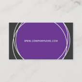 Moderne Monogramm-Visitenkarten Visitenkarte (Rückseite)