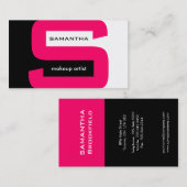 Moderne Monogramm-Visitenkarten Visitenkarte (Vorne/Hinten)