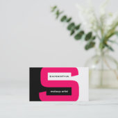 Moderne Monogramm-Visitenkarten Visitenkarte (Stehend Vorderseite)