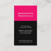 Moderne Monogramm-Visitenkarten Visitenkarte (Rückseite)