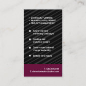 Moderne Monogramm-Visitenkarten Visitenkarte (Rückseite)