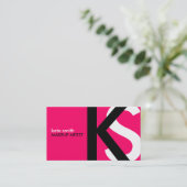 Moderne Monogramm-Visitenkarten Visitenkarte (Stehend Vorderseite)