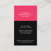 Moderne Monogramm-Visitenkarten Visitenkarte (Rückseite)