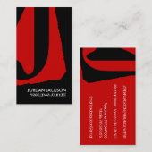 Moderne Monogramm-Visitenkarten Visitenkarte (Vorne/Hinten)