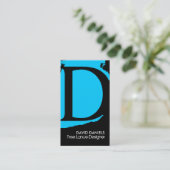 Moderne Monogramm-Visitenkarten Visitenkarte (Stehend Vorderseite)