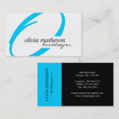 Moderne Monogramm-Visitenkarten Visitenkarte (Vorne/Hinten)