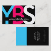 Moderne Monogramm-Visitenkarten Visitenkarte (Vorne/Hinten)