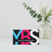 Moderne Monogramm-Visitenkarten Visitenkarte (Stehend Vorderseite)