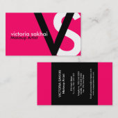 Moderne Monogramm-Visitenkarten Visitenkarte (Vorne/Hinten)