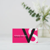 Moderne Monogramm-Visitenkarten Visitenkarte (Stehend Vorderseite)