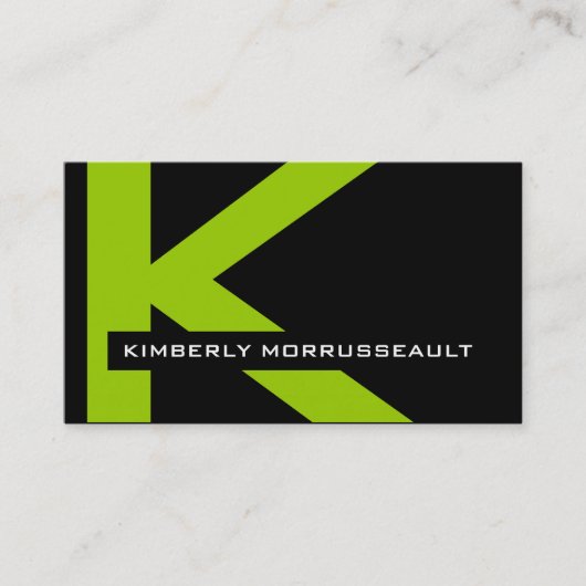 Moderne Monogramm-Visitenkarten Visitenkarte (Vorderseite)