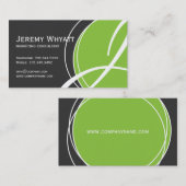 Moderne Monogramm-Visitenkarten Visitenkarte (Vorne/Hinten)