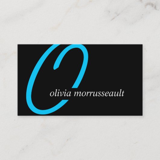 Moderne Monogramm-Visitenkarten Visitenkarte (Vorderseite)