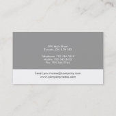 Moderne Monogramm-Visitenkarten Visitenkarte (Rückseite)