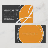 Moderne Monogramm-Visitenkarten Visitenkarte (Vorne/Hinten)