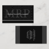 Moderne Monogramm-Visitenkarten Visitenkarte (Vorne/Hinten)