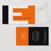 Moderne Monogramm-Visitenkarten Visitenkarte (Vorne/Hinten)