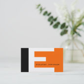 Moderne Monogramm-Visitenkarten Visitenkarte (Stehend Vorderseite)