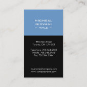 Moderne Monogramm-Visitenkarten Visitenkarte (Rückseite)