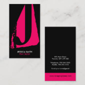 Moderne Monogramm-Visitenkarten Visitenkarte (Vorne/Hinten)