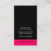 Moderne Monogramm-Visitenkarten Visitenkarte (Rückseite)