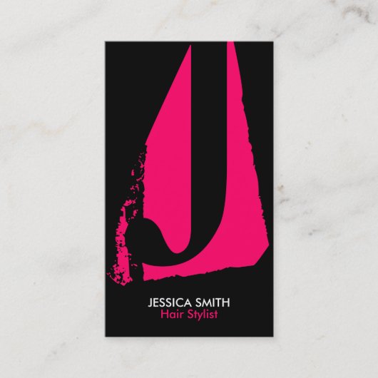 Moderne Monogramm-Visitenkarten Visitenkarte (Vorderseite)