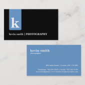 Moderne Monogramm-Visitenkarten Visitenkarte (Vorne/Hinten)