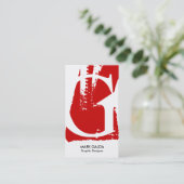 Moderne Monogramm-Visitenkarten Visitenkarte (Stehend Vorderseite)