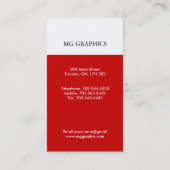 Moderne Monogramm-Visitenkarten Visitenkarte (Rückseite)