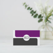 Moderne Monogramm-Visitenkarten Visitenkarte (Stehend Vorderseite)