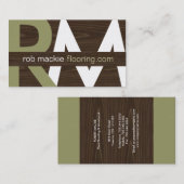 Moderne Monogramm-Visitenkarten Visitenkarte (Vorne/Hinten)