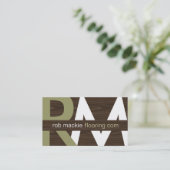 Moderne Monogramm-Visitenkarten Visitenkarte (Stehend Vorderseite)