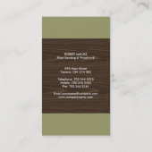 Moderne Monogramm-Visitenkarten Visitenkarte (Rückseite)