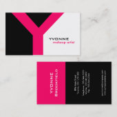 Moderne Monogramm-Visitenkarten Visitenkarte (Vorne/Hinten)