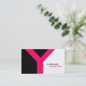 Moderne Monogramm-Visitenkarten Visitenkarte (Stehend Vorderseite)