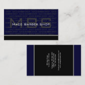 Moderne Monogramm-Visitenkarten Visitenkarte (Vorne/Hinten)