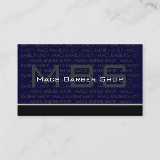 Moderne Monogramm-Visitenkarten Visitenkarte (Vorderseite)