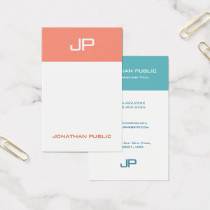 Moderne Monogramm-Vorlage Eleganter Trend-Farben