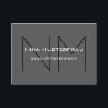 Moderne Monogramm Vorlage Visitenkarte<br><div class="desc">Passe diese moderne Visitenkarten mit deinen eigenen Details an. Falls du willst kannst du auch ganz einfach die Farben wechseln.</div>