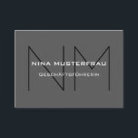 Moderne Monogramm Vorlage Visitenkarte<br><div class="desc">Passe diese moderne Visitenkarten mit deinen eigenen Details an. Falls du willst kannst du auch ganz einfach die Farben wechseln.</div>