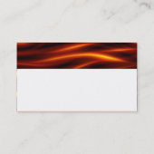 Moderne Monogramm - Zungen des Feuers Visitenkarte (Rückseite)