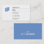 Moderne Monogramme Visitenkarte (Vorne/Hinten)