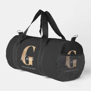Moderne monogrammierte Anfangsbuchstabe G & Name P Duffle Bag