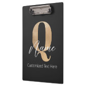 Moderne monogrammierte Anfangsbuchstabe Q & Name P Klemmbrett (Links)