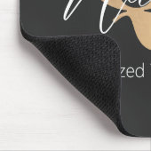 Moderne monogrammierte Anfangsbuchstabe Q & Name P Mousepad (Ecke)