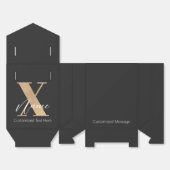 Moderne monogrammierte Anfangsbuchstabe X & Name P Geschenkschachtel (Ungefaltet)